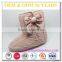 pretty pink suede sole knitted women boots