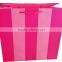 Top grade black color paper gift bag with ribbon handle