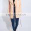 High quality belt waist new model design wind coat