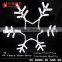 South American style LED wall snowflake light deluxe forked snowflake abs or acrylic motifs christmas light snowflake