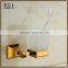 17338 Wholesale Suqare Design Gold Bathroom Accessories Wall Mounted Tumbler Holder