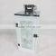 Stainless steel lantern with silk printing glass panel for Christmas decor