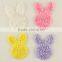 Easter Day's Chiffon Decoration Shabby Chiffon Rabbit Trim In Stock, Shabby Flower By Piece