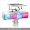 Hot blue and red flash signal light both side solar traffic warning light