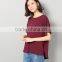 Pure color easy short sleeve T-shirt