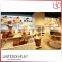 High grade retail store tall wooden display cabinet