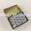 2017 wholesale new design Christmas printing rectangle tin gift box can 2pc set