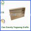 wooden carrying crate tray with handles unfinished wood serving tray