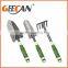 Professional cheap 5pcs metal garden tool set with soft plasti handle