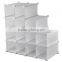 PP Shelf storage with doors shoe rack organizer shelving system plastic white