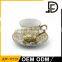 Wholes Promotional Gift Ceramic gold electro plating royal Coffee Cups And Saucers