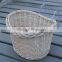 Wholesale high quality handmade woven wicker removable wicker bicycle basket