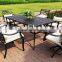 outdoor cast aluminum table / garden cast aluminum dining set/KD