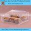 Factory wholesale acrylic bread storage container and bread stand rack