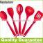 BPA free 5-piece durable easy cleaning kitchenware cooking tools silicone baking utensil set