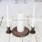 Wedding Decor Rustic White Candle Holder