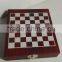 K0428-4W Wooden Box With 5pcs Bar Accessories and Chess