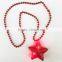 4th of July led flashing star pendant latest design beads necklace