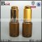 3 / 5 / 7 / 8 ml hot products small essential oil amber glass dropper bottle matte gold press dropper tube glass bottle