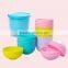 Round Shape Children Colorful PP Plastic Bowl