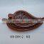 Leaf round bamboo plates in various shape bamboo decoration