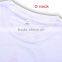 Shanghai maufacture white short sleeve round collar cotton T-shirt