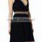 hot sale holiday dress woman fashion casual dress with pompoms