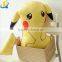 2016 hot sale good quality decoration stuffed pikachu pillow