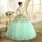 MGOO Hot Sale Designer Dress For Women prom Long Satin Evening Gown Beautiful Applique Dress L000123