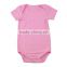 2017 childrens clothing short sleeve blank solid cotton smocked romper carters baby clothes