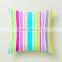 China Wholesale Home Decor Rainbow Striped Pillow Cover