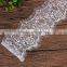 3 Yards Vintage Soft Floral Embroidery Black Eyelash Lace Trim