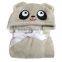 cute animal embroidered infant bathrobes
