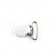 1 inch metal suspender pacifier clip lead free premium quality round and flat design