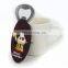 high-quality cartoon souvenir stainless steel bottle opener, handmade plastic bottle opener