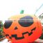 Halloween outdoor decorated with giant inflatable pumpkin, inflatable pumpkin balloon