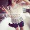 2015 new fashion bare midriff tank top for women, sexy embroidered lady tank tops