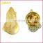 Customized Praying Hands Gold Religious Lapel Pin
