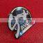 Customized Shape Brass Plating Lapel Pin Badge Offset Printing With Epoxy Metal/Custom Badge