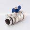 Manual loose joint PPR ball valve cooper high quality ball valve 1/2
