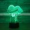 Love Heart 3D Illusion Night Lamps Romantic Valentine Gift 7 Colors Atmosphere Table Light for Lover Wedding Anniversary