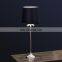 Wholesale gold steel metal base red shade home decor bedside table lamp for hotel