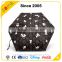 Beautiful black animal print folding color changing umbrella wholesale