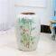 Color Paint Bamboo Hand Made Large White Ceramic Flower Vase For Living Room Decor Art