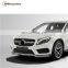 body kit GLA-class w156  GLA45 style 2015-2021 year body parts fit fir w156 pp material a style body set front bumper side skirt