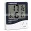 HTC-1 Indoor Room LCD Electronic Temperature Humidity Meter Digital Thermometer Hygrometer Weather Station Alarm Clock