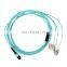 high quality 4 core MPO to LC Fiber Patchcord multi mode patch cord om3 mpo outdoor 4 fibras