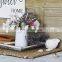 Small White valentines Farmhouse Style Heart Shape Opening Ceramic Flower Vase Decor for Shelves Home Decor