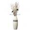 modern simple white tall ceramic floor flower vase Europe home accessories