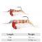 Amazon 7/10cm New Style Soft Fishing Lure  Popular Wholesale Luminous Eyes Shrimp Bait With Jig Hook